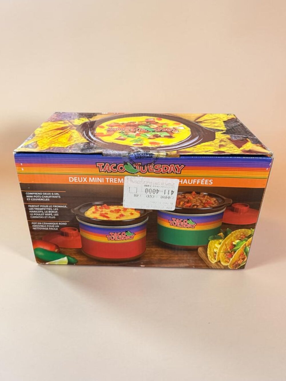 Taco Tuesday Two Mini Heated Fiesta Dippers - NEW